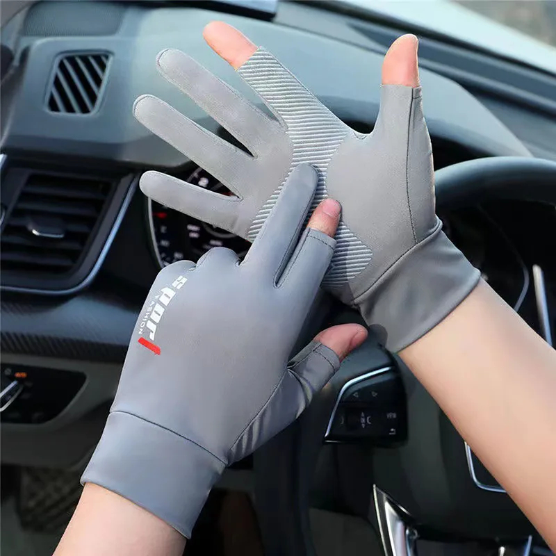 Spearfishing Glove - Gants de cyclisme demi-doigts en soie