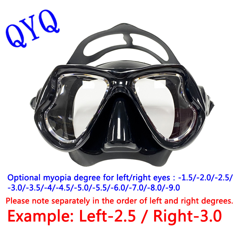 Freediving Mask Set - Masques de plongée pour myopie, ensemble