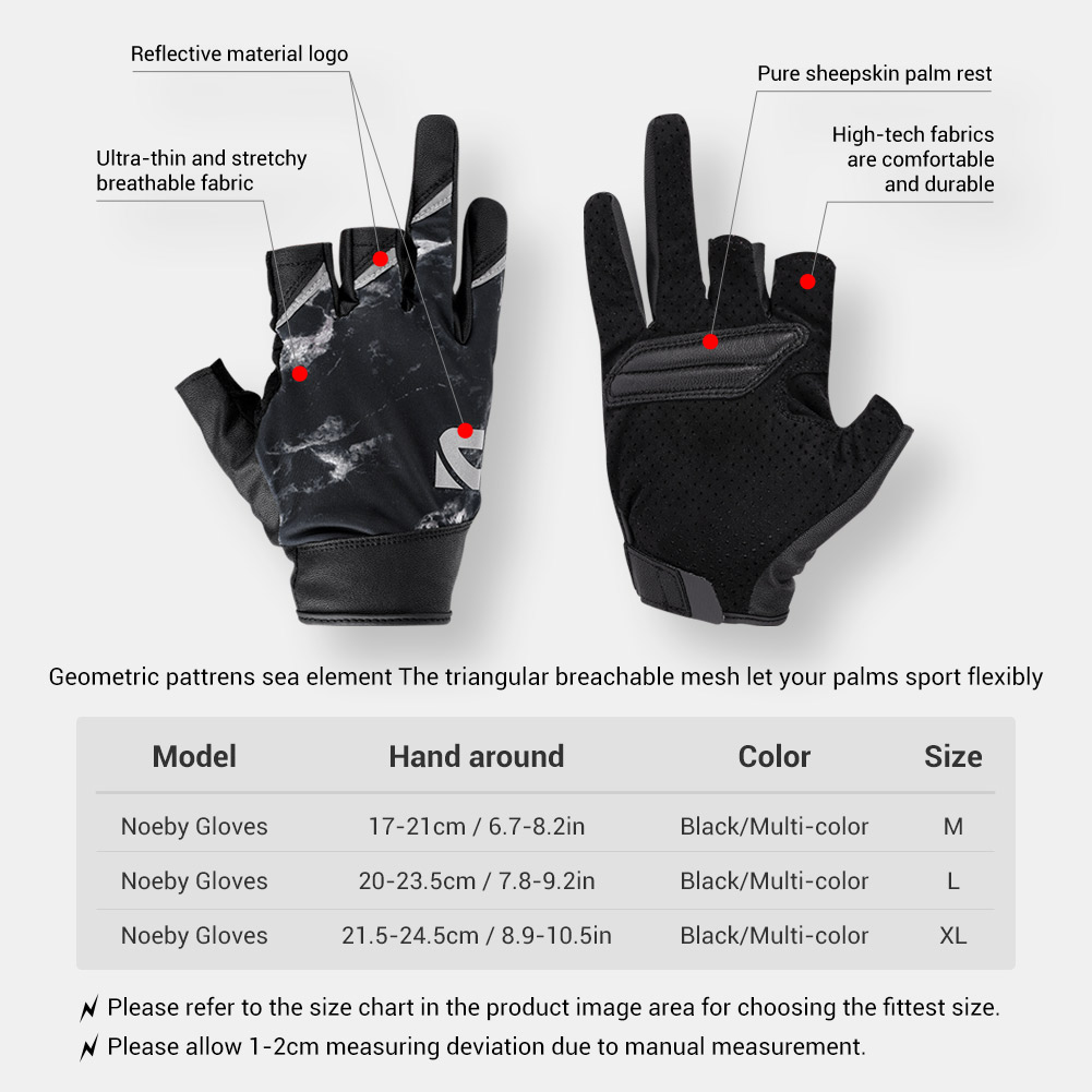 Noeby gants de pêche demi-doig - Spearfishing Glove avis et prix